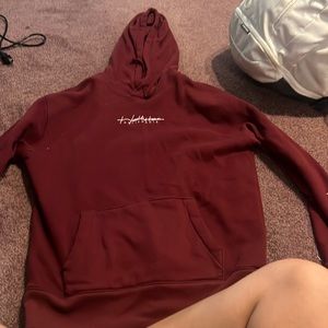 Hollister dark red/burgundy colored Hoodie